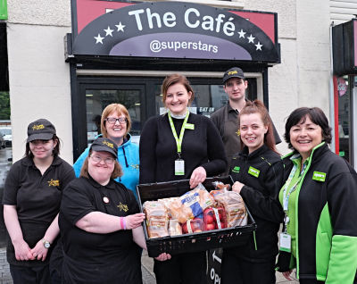 Asda Fight Hunger Create Change supporting Superstars Club in Cookstown