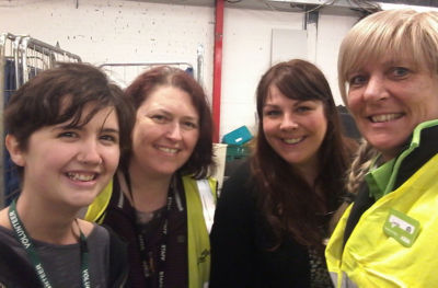 Asda Coventry community champion Lynda Cole at the food bank hub in the Midlands