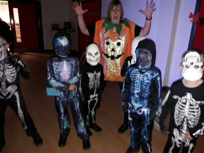 Colleagues at Asda Cramlington get into the holiday spirit