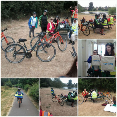 Tracey Collins from Asda Small Heath has been named in Cycling UK's 100 women in cycling list