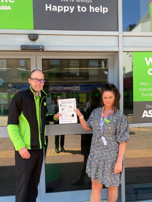 Dan Chown is teaching sign language at Asda Sutton