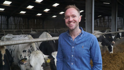 Asda dairy farmer David Bushby is appearing on BBC TV programme Love in the Countryside