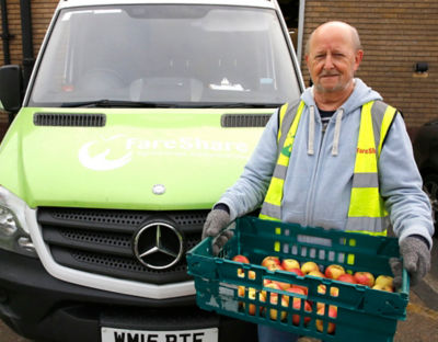 FareShare volunteer driver Derek Blunden