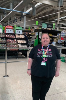 Asda Dewsbury community champion Sharon Kingswood celebrates 10 years of the Asda Community Programme