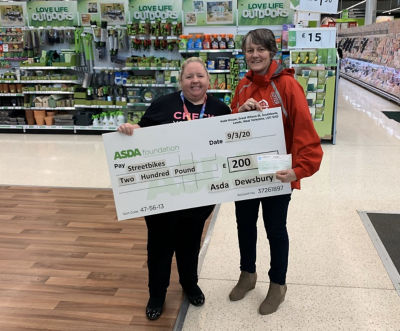 Asda Dewsbury community champion Sharon Kingswood celebrates 10 years of the Asda Community Programme