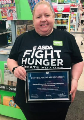 Asda Community Champion Sharon Kingswood from Asda Dewsbury