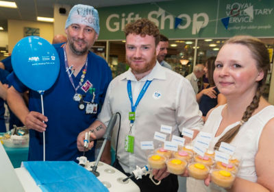 NHS staff enjoying the party