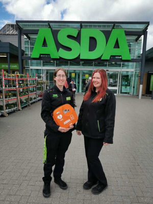 Grace Mugglestone and Robyn Gauld from Asda Dyce