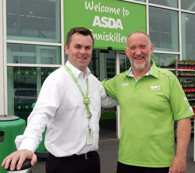 Asda Enniskillen father and son colleagues Simon and Gerard Burns