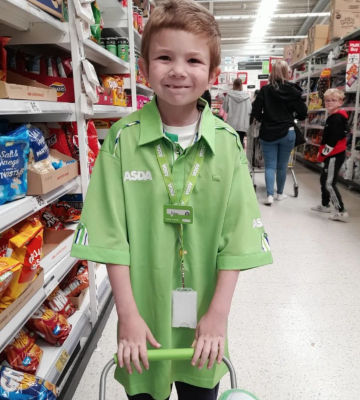 VIP tour of Asda North Hykeham for number one fan Ethan Codd 