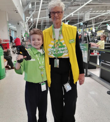 VIP tour of Asda North Hykeham for number one fan Ethan Codd 