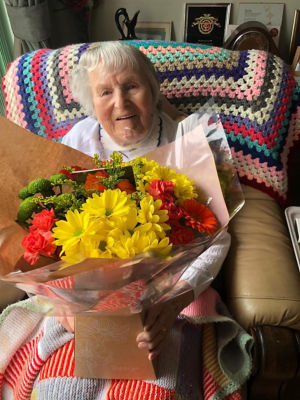 Asda Derby helps Eunice Dring celebrate her 100th birthday