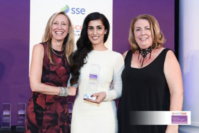 Rukia Hussain accepts award to become everywoman in retail ambassador