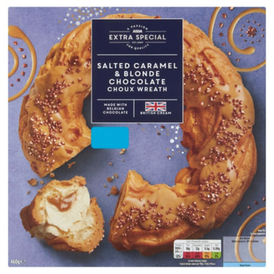 Extra Special Salted Caramel & Blonde Chocolate Choux Wreath