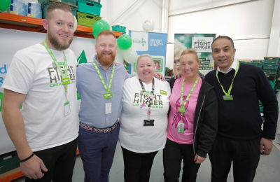 Asda colleagues at the new FareShare warehouse in Leeds