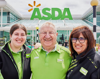 Jack works at Asda Sheffield with his daughter Maria and granddaughter Alicia