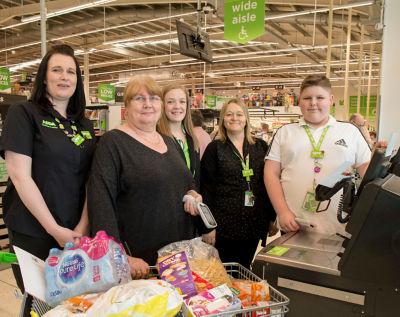 Finley Bushnell loves helping everyone on his visits to Asda Portsmouth
