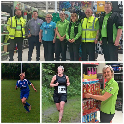 Lyn Simpson from Asda Forfar is taking part in her first triathlon