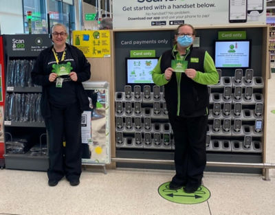 Heather Reeves and Nikki Davidson from Asda Forfar