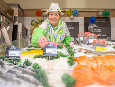 Happy 80th birthday Freda Fish Freda Mounsey from Asda Carlisle