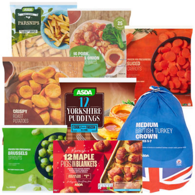 Asda customers can pick up Christmas dinner for a family of six, for just £4.17 per head