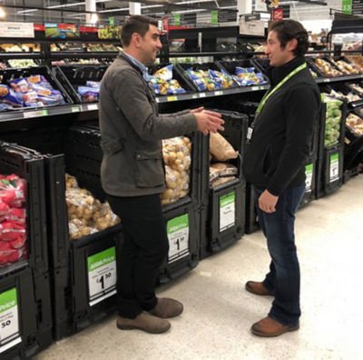 Gary Mac-Fall from IPL being interviewed by Chris Bavin from The One Show