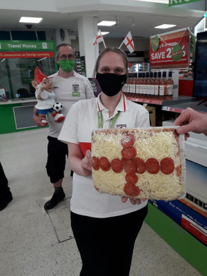 Asda Gateshead support England at Euro 2020