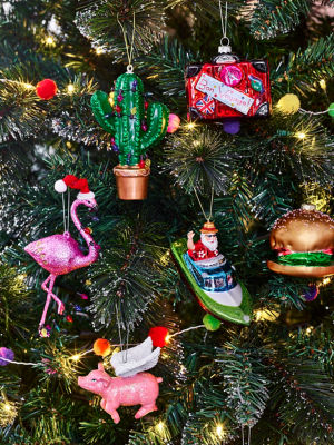 Santa's Vacation baubles from George at Asda
