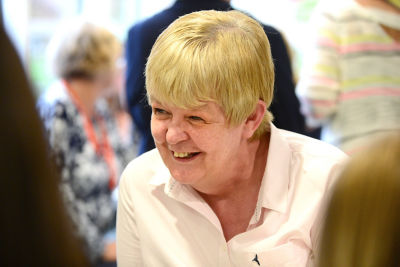Carol Gibson from Asda Royal Leamington Spa supports Tickled Pink