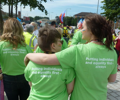 Asda colleagues at Glasgow Pride
