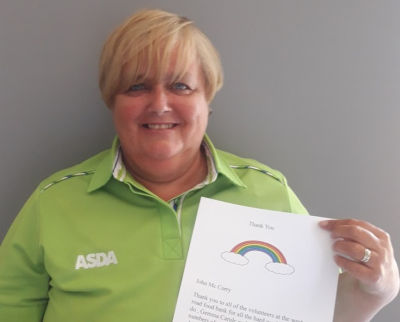 Asda Gosforth community champion Michelle Castledine at the Christmas lunch