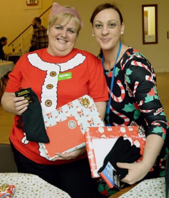 Asda Gosforth community champion Michelle Castledine with Emma