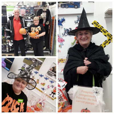 Colleagues at Asda Gosforth get into the Halloween spirit