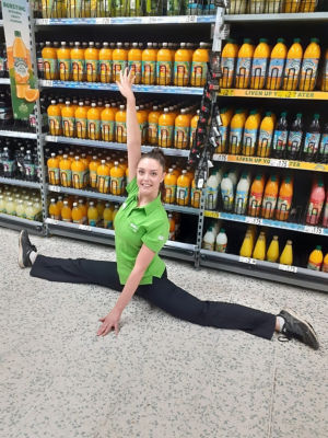 Laura Fulgenzi from Asda Gosforth has gone viral on TikTok for her dances