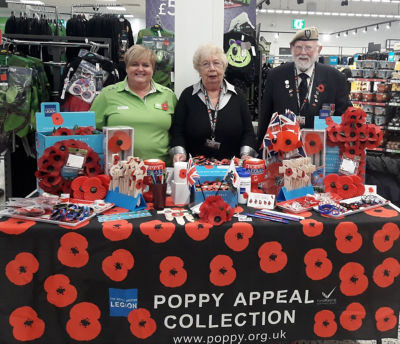 Royal British Legion collectors have been selling poppies at Asda Gosforth for past 10 years