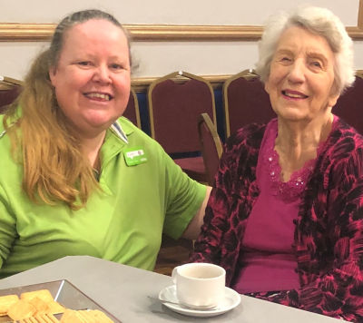 Asda Gosport community champion Rachel at the afternoon tea dance