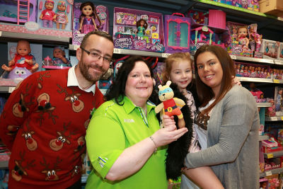 Lexi-Mae receives replacement Super Bunny from Asda Harlow colleagues