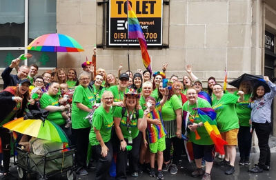 Asda colleagues support Pride in Liverpool