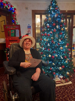 Asda Westwood delivering Christmas cards to care home residents