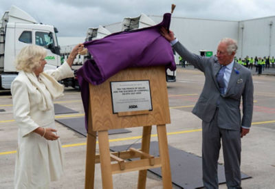 The Prince of Wales and The Duchess of Cornwall visit the Asda distribution centre in Bristol