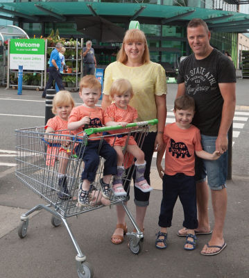Asda Hereford triplet trolley