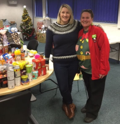 Asda Glenrothes community champion Avril at Glenrothes foodbank
