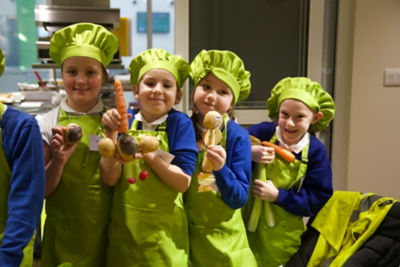 Sharp Lane Primary School Veg Heroes with Asda Middleton