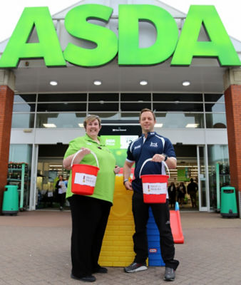 Paul Colling collecting for Help for Heroes at Asda Farnborough
