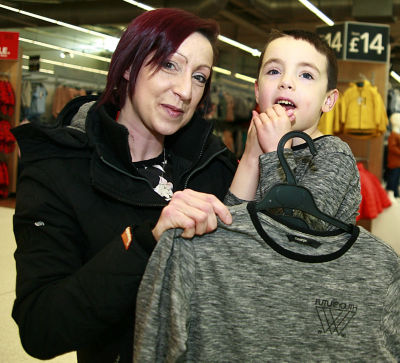 Tops for Jake at Asda Milton Keynes