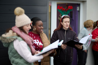 Asda Spreading Christmas Cheer at Art Works in Sheffield