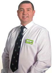 Asda Dunfermline store manager Jim Carchrie