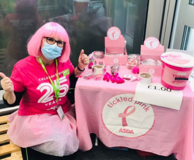 Jo Scott from Asda Pwllheli is a passionate supporter of Tickled Pink