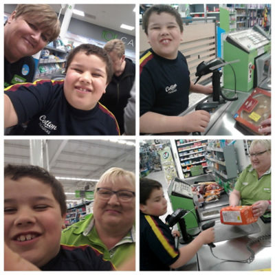Joe Finn loves shopping at Asda Gosforth thanks to checkout colleague Joan Bailey