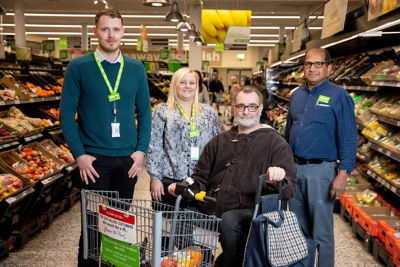 Customer John Cameron loves the friendly service he gets at Asda Wallington